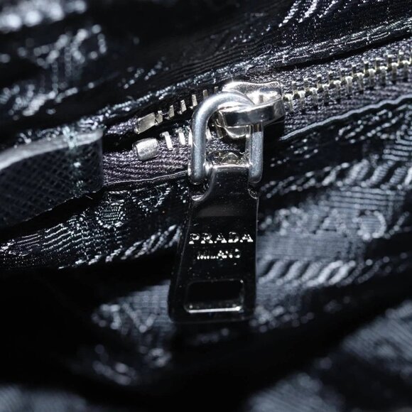 PRADA Chain Shoulder Bag Nylon 2way Black Auth - Picture 9 of 16